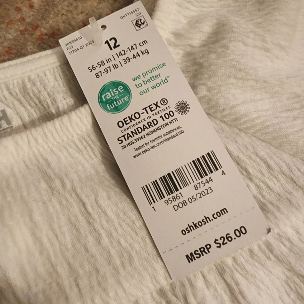 OshKosh B'gosh Flutter Sleeve Boho Blouse  - NWT